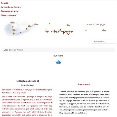 Capture d'écran du site de l'annonce