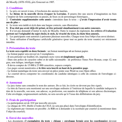 Capture d'écran du site de l'annonce