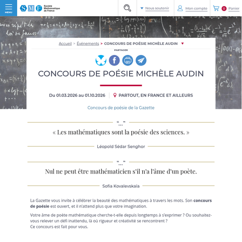 Capture d'écran du site de l'annonce