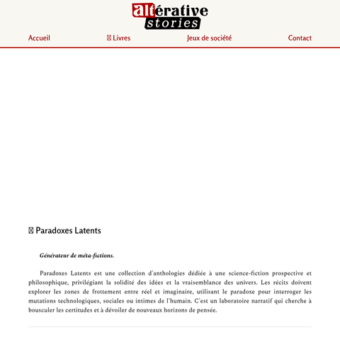 Capture d'écran du site de l'annonce