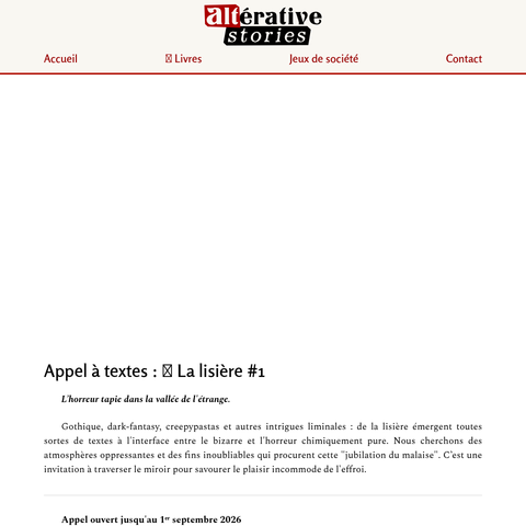 Capture d'écran du site de l'annonce