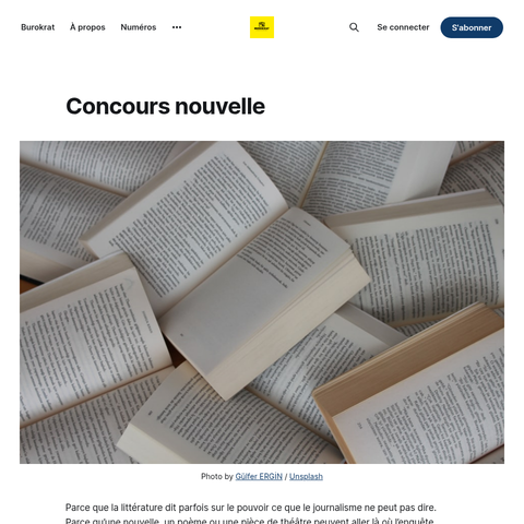 Capture d'écran du site de l'annonce