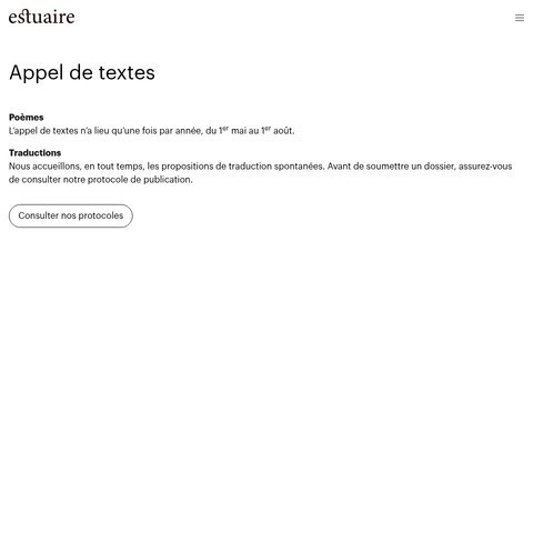 Capture d'écran du site de l'annonce