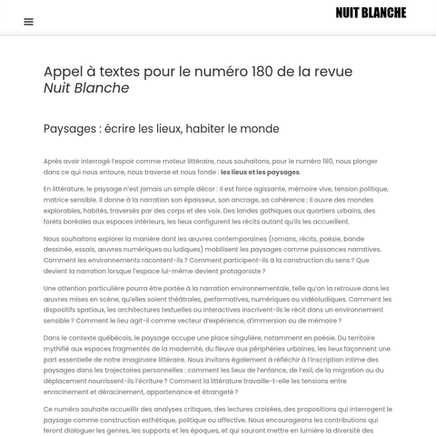Capture d'écran du site de l'annonce