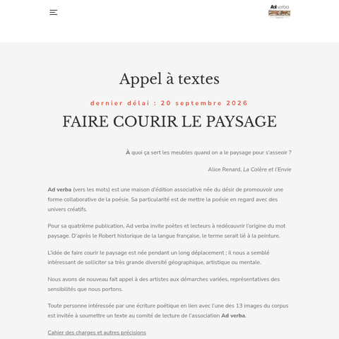 Capture d'écran du site de l'annonce