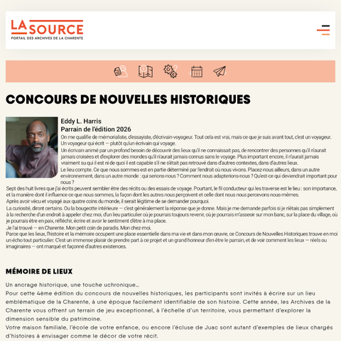 Capture d'écran du site de l'annonce