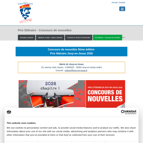 Capture d'écran du site de l'annonce