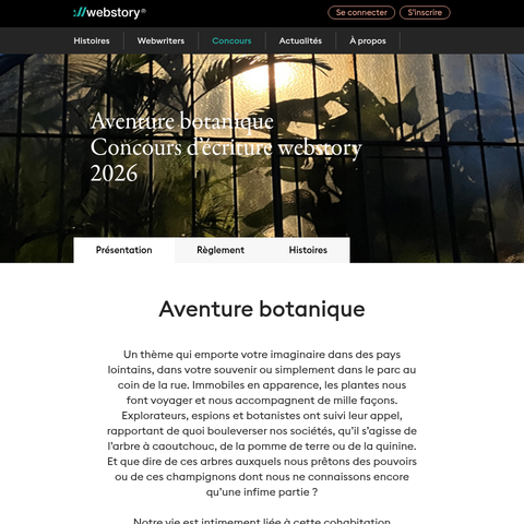 Capture d'écran du site de l'annonce