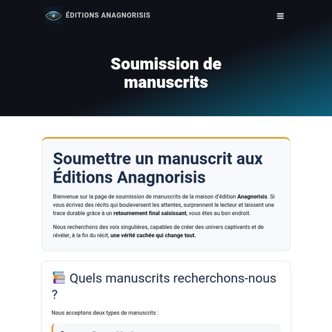 Capture d'écran du site de l'annonce