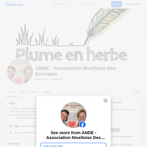 Capture d'écran du site de l'annonce