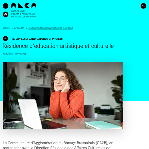 Capture d'écran du site de l'annonce