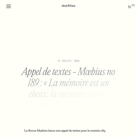 Capture d'écran du site de l'annonce
