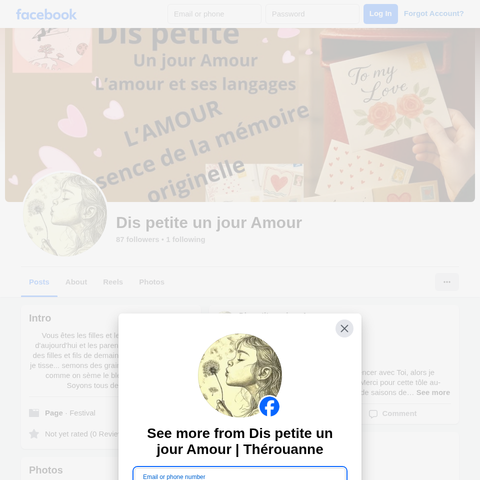 Capture d'écran du site de l'annonce
