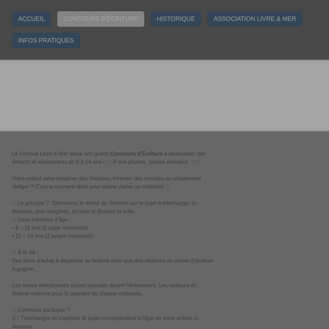 Capture d'écran du site de l'annonce