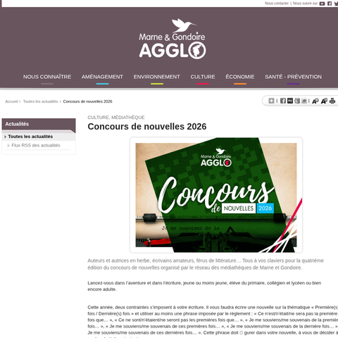 Capture d'écran du site de l'annonce