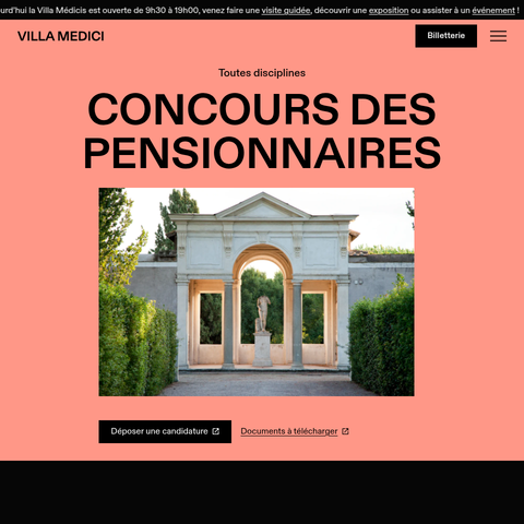 Capture d'écran du site de l'annonce