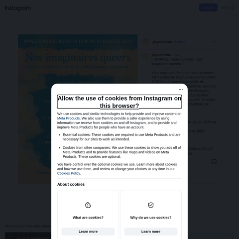 Capture d'écran du site de l'annonce
