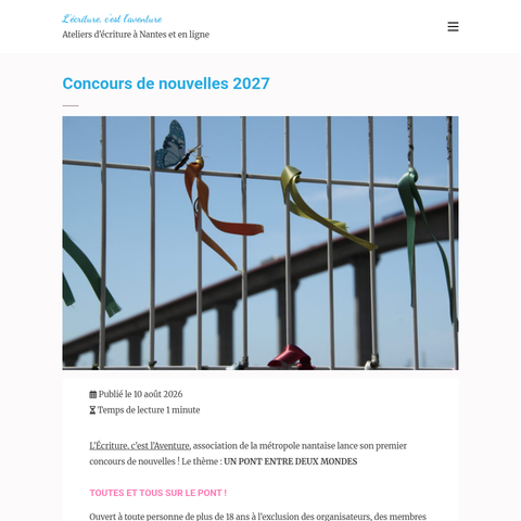 Capture d'écran du site de l'annonce
