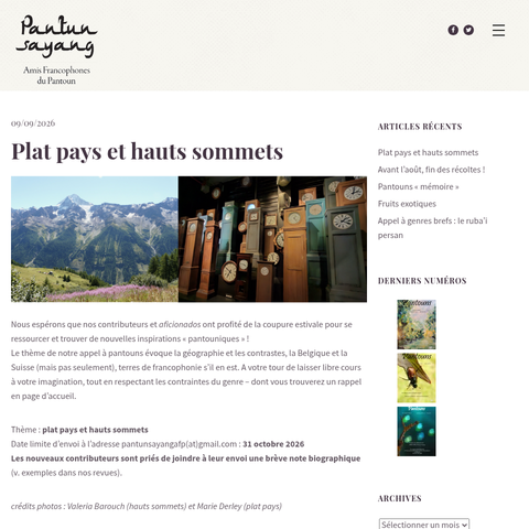 Capture d'écran du site de l'annonce