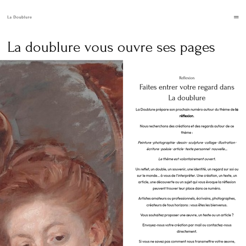 Capture d'écran du site de l'annonce