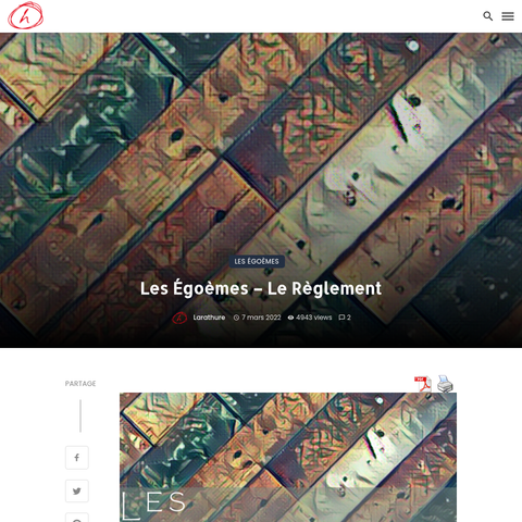 Capture d'écran du site de l'annonce