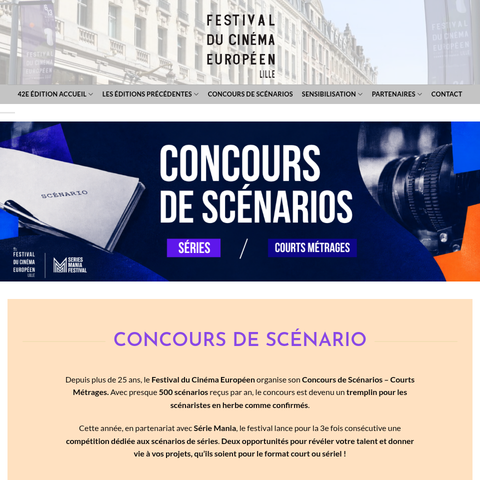 Capture d'écran du site de l'annonce
