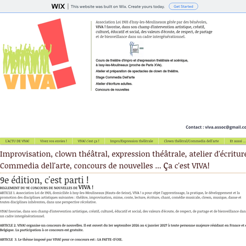 Capture d'écran du site de l'annonce