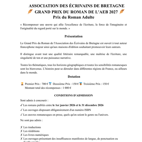 Capture d'écran du site de l'annonce