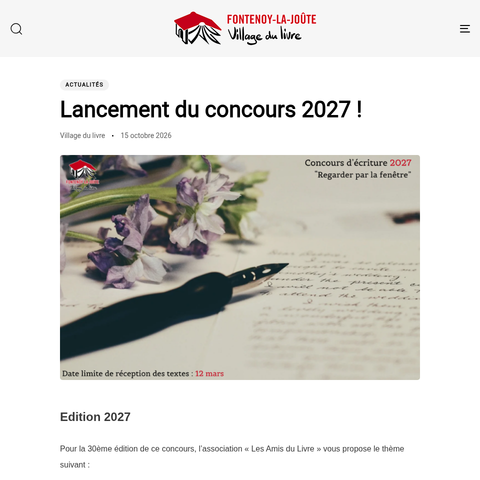 Capture d'écran du site de l'annonce
