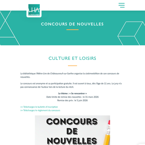 Capture d'écran du site de l'annonce