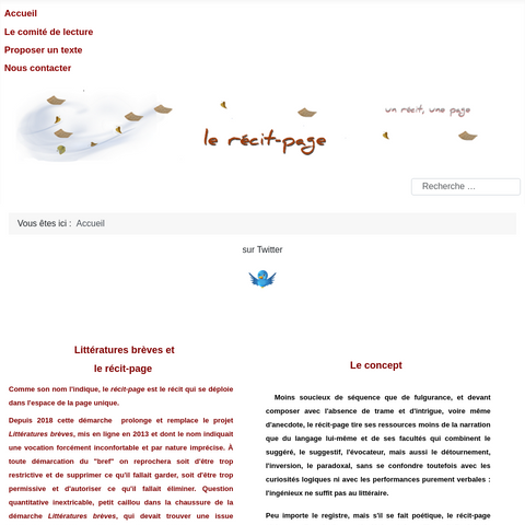 Capture d'écran du site de l'annonce