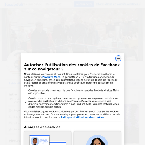 Capture d'écran du site de l'annonce