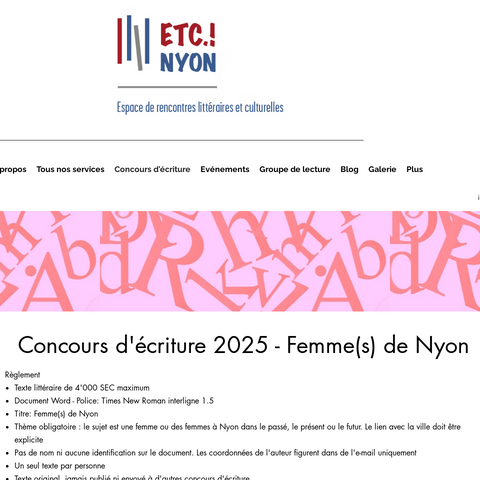 Capture d'écran du site de l'annonce