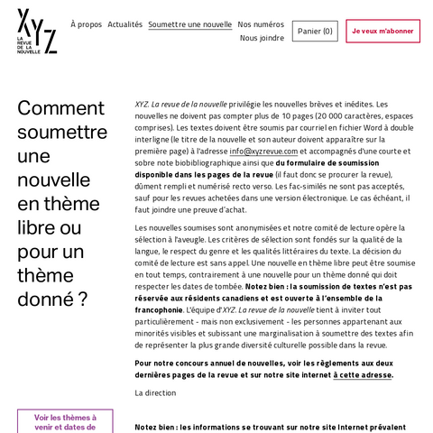 Capture d'écran du site de l'annonce