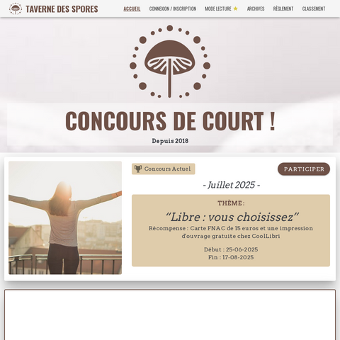 Capture d'écran du site de l'annonce