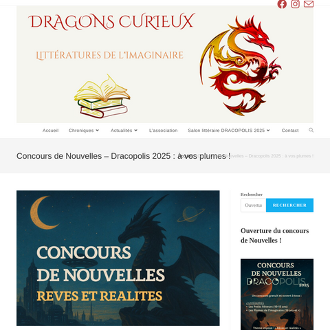 Capture d'écran du site de l'annonce