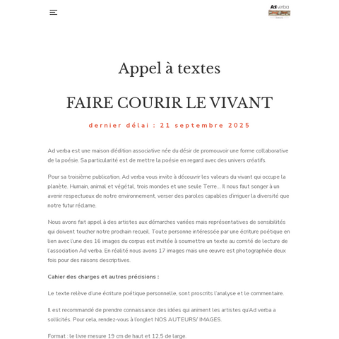 Capture d'écran du site de l'annonce