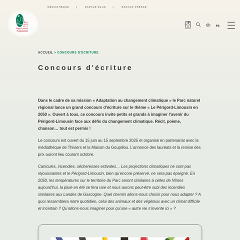 Capture d'écran du site de l'annonce