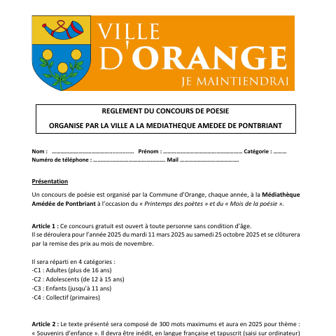 Capture d'écran du site de l'annonce