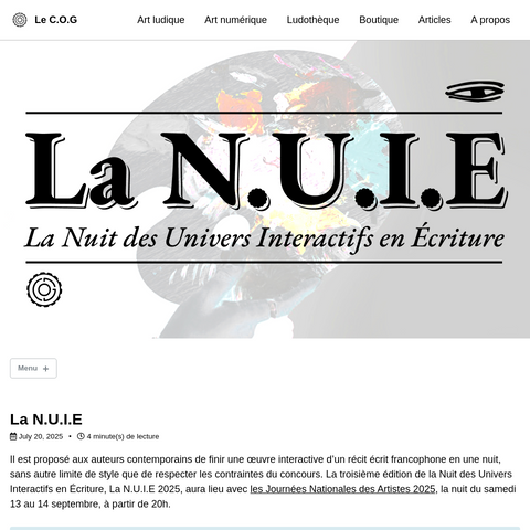 Capture d'écran du site de l'annonce