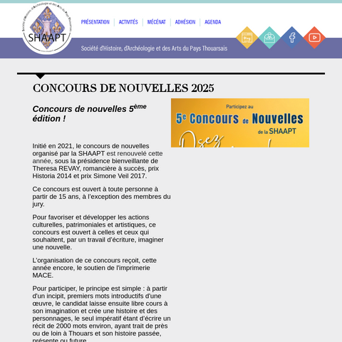 Capture d'écran du site de l'annonce