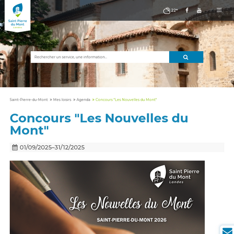 Capture d'écran du site de l'annonce