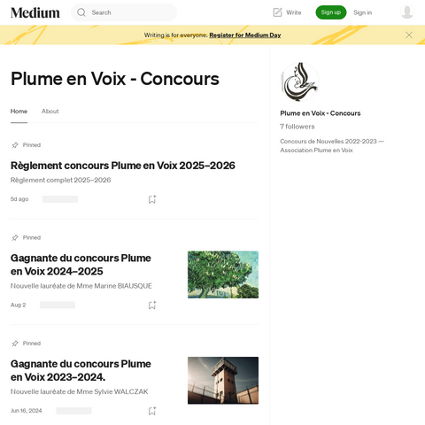 Capture d'écran du site de l'annonce
