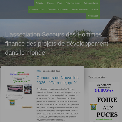 Capture d'écran du site de l'annonce