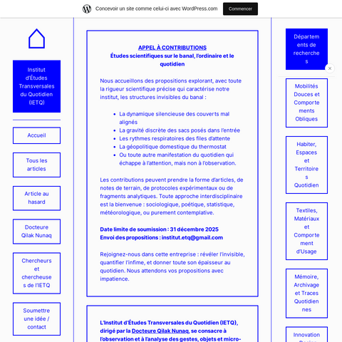 Capture d'écran du site de l'annonce