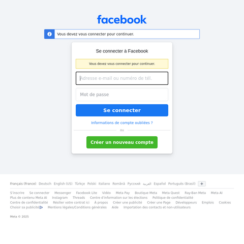 Capture d'écran du site de l'annonce