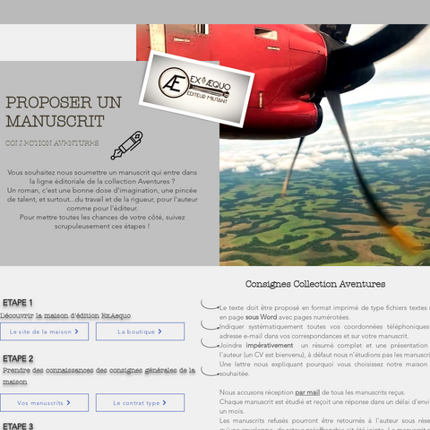 Capture d'écran du site de l'annonce