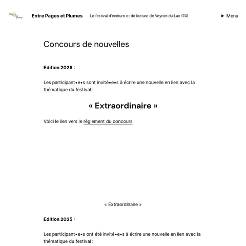 Capture d'écran du site de l'annonce