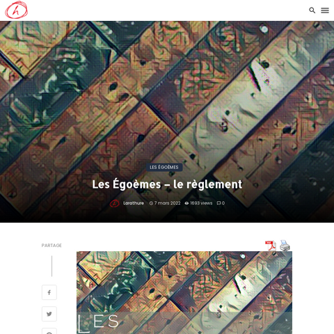 Capture d'écran du site de l'annonce