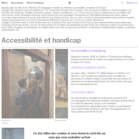 Capture d'écran du site de l'annonce
